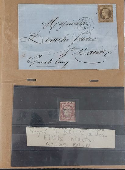 ALBUM CONTAINING OVER 100 LETTERS WITH CLASSIC...