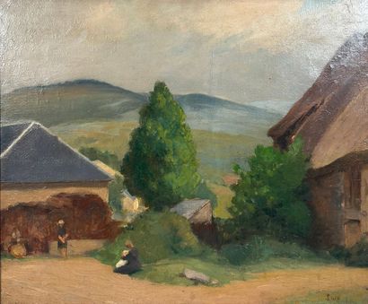 LATE 19TH-CENTURY SCHOOL

Landscape with...