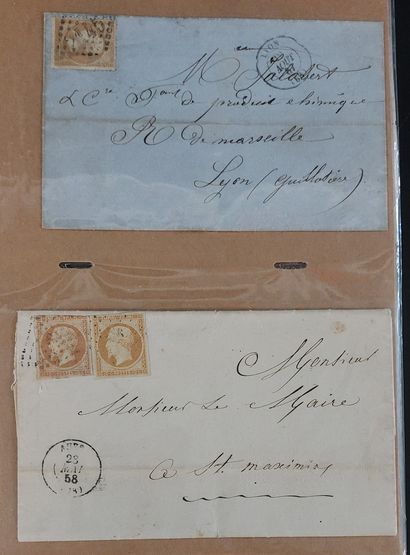 ALBUM CONTAINING OVER 100 LETTERS WITH CLASSIC...