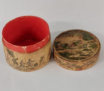 Cardboard POWDER BOX, with a lid decorated...