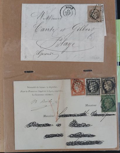 ALBUM CONTAINING OVER 100 LETTERS WITH CLASSIC...