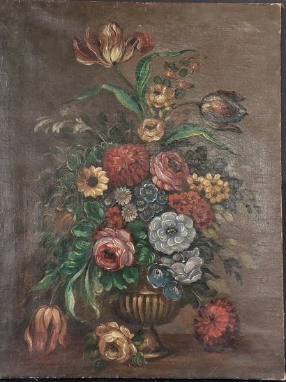 LATE 19TH-CENTURY SCHOOL

Bouquet of Flowers

Oil...