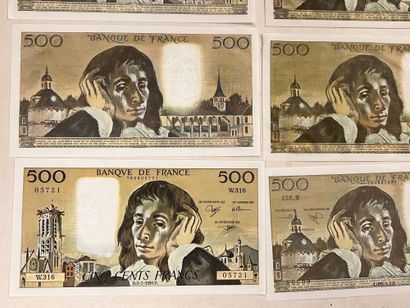 LOT DE 20 BILLETS DE 500 FRANCS

- 1 