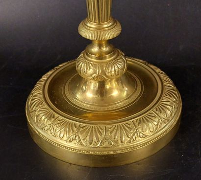 Gilded bronze CANDLESTICK 

Directoire/Consulate...