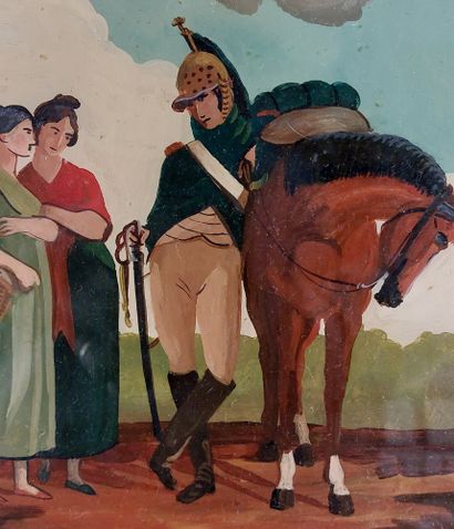 MOUNTED UNDER GLASS

Soldier at Rest

25...