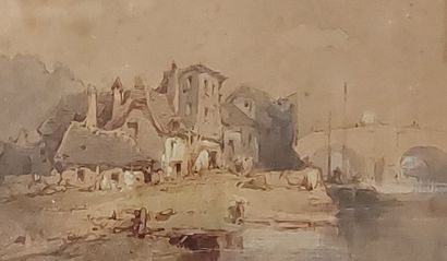Paul MARNY (1829-1914)

Bâteau au bord du...