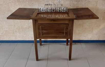 ENGLISH BAR CABINET made of mahogany and...