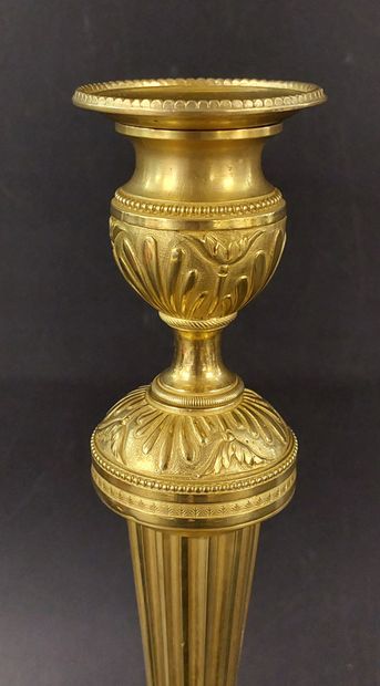 Gilded bronze CANDLESTICK 

Directoire/Consulate...