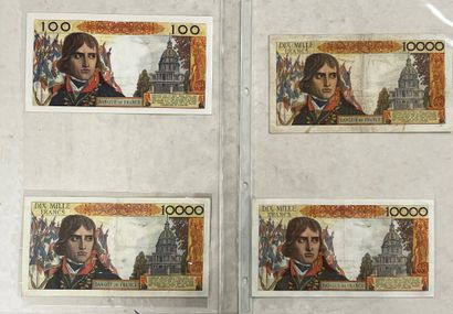 LOT DE 4 BILLETS NAPOLEON

- 3 billets de...