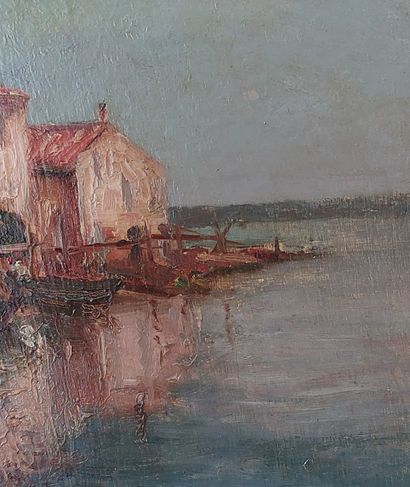 MORANDEZ?

View of Martigues 

Oil on panel,...