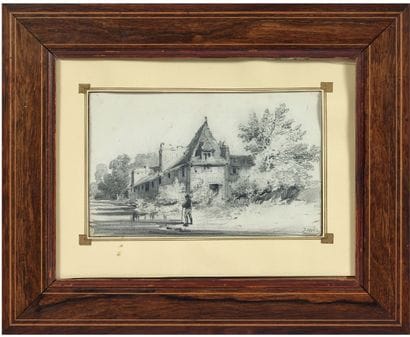 ECOLE DU XIXème siècle 

Promeneur à la canne

Crayon...
