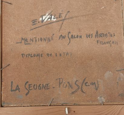 Edmond VALES (1918-2001) 

Barque en sous-bois

Huile...