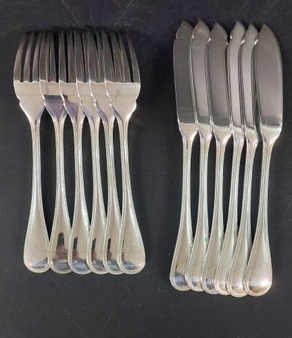 CHRISTOFLE

Six fish place settings