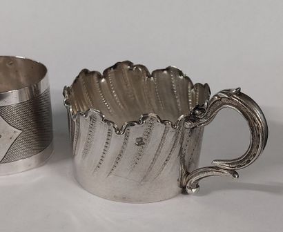 Set includes: 

- Monogrammed napkin ring...