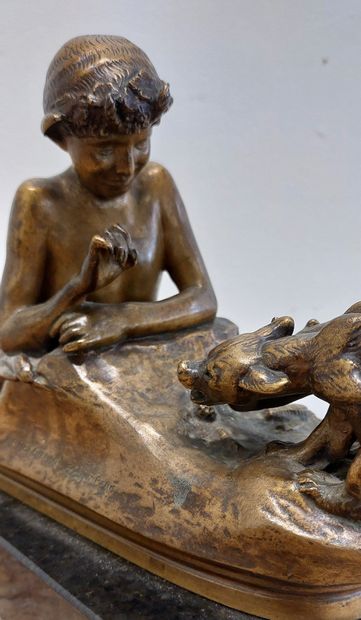 Emmanuel FRÉMIET (1824-1910) 

Jeune faune...