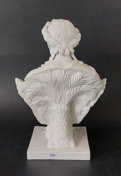 BUST OF NAPOLEON I in biscuit porcelain,...