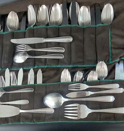 SILVER PLATED CUTLERY SET consisting of:...