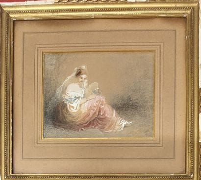 ECOLE DU XIXème siècle

Courtisane

Aquarelle...