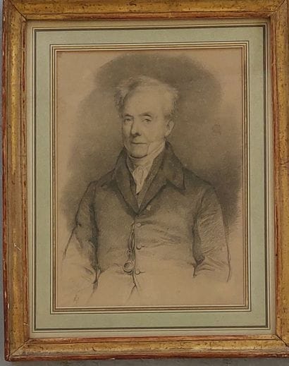 ECOLE DU XIXème siècle

Portrait d'homme

Dessin...