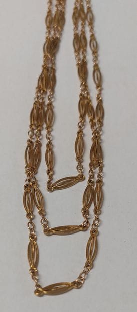 THREE-STRAND NECKLACE in 18K gold

Weight:...