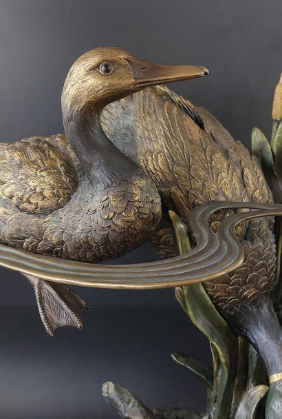 GRAND SUJET en bronze

Canards

Socle en...