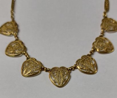 18K GOLD CHOKER NECKLACE 

L: 42 cm

Weight:...