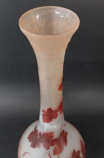 LEGRAS

Vase en verre à décor de feuilles...