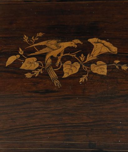 LIQUEUR CABINET SET made of rosewood veneer,...