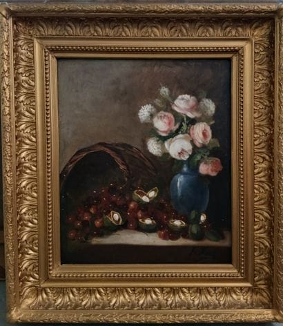 Fritz KOCH (1860-?) 

Nature morte aux fruits...