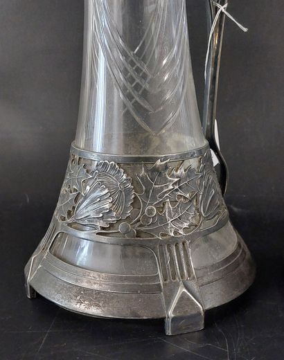PAIR OF Art Nouveau-style water jugs, with...