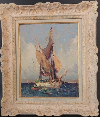 Fernand VAN DEN BUSSCHE (1892–1975)

Seascape

Oil...