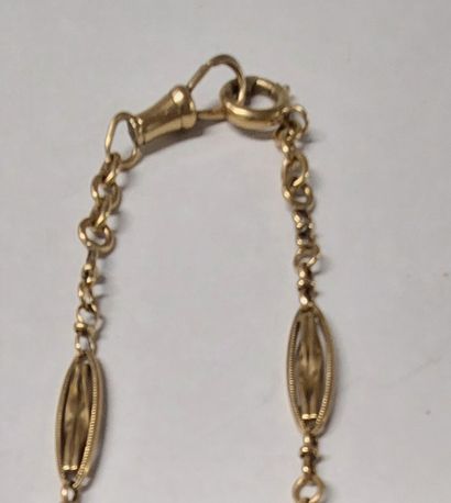 18K Gold WATCH CHAIN

Weight: 17.90 g 

(missing)



Sold...
