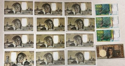 LOT DE 20 BILLETS DE 500 FRANCS

- 1 