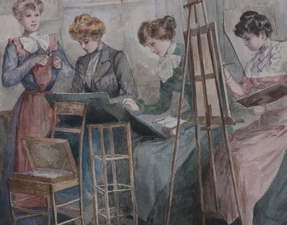 Anna FORMSTECHER (1848-?)

L'atelier

Aquarelle...