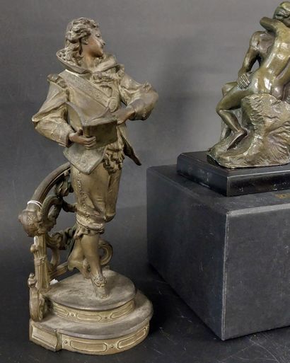 Set includes:

- 1 bronze reproduction, *The...