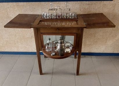 ENGLISH BAR CABINET made of mahogany and...