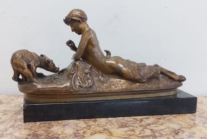Emmanuel FRÉMIET (1824-1910) 

Jeune faune...