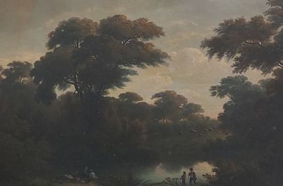 ECOLE DU XIXème siècle

Paysage 

Huile sur...