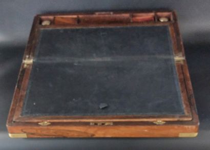 WRITING DESK made of mahogany, mahogany veneer,...