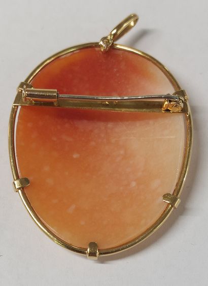 CAMEo BROOCH/PENDANT depicting a woman in...