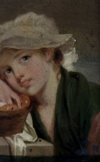 19th-Century School

Young Girl with a Basket...
