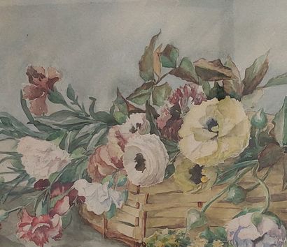 ECOLE DE LA FIN DU XIXème siècle

Fleurs

Deux...