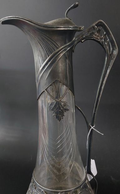 PAIR OF Art Nouveau-style water jugs, with...