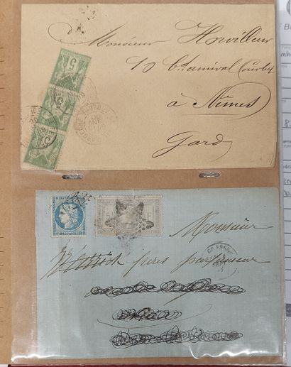 ALBUM CONTAINING OVER 100 LETTERS WITH CLASSIC...
