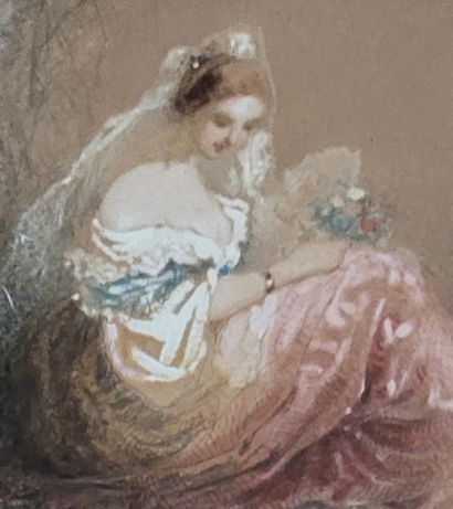 ECOLE DU XIXème siècle

Courtisane

Aquarelle...