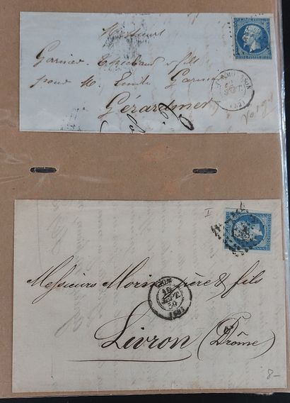 ALBUM CONTAINING OVER 100 LETTERS WITH CLASSIC...