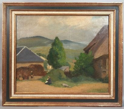 LATE 19TH-CENTURY SCHOOL

Landscape with...
