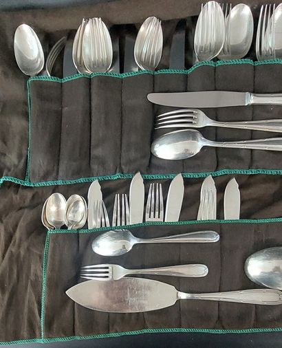 SILVER PLATED CUTLERY SET consisting of:...