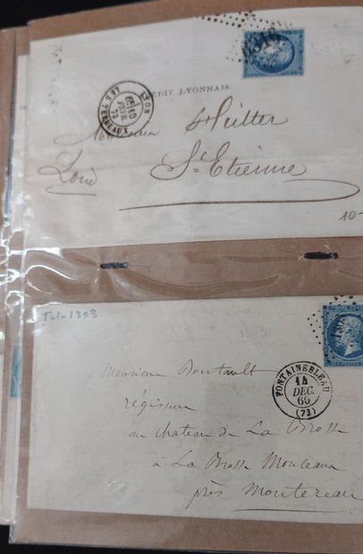 ALBUM CONTAINING OVER 100 LETTERS WITH CLASSIC...