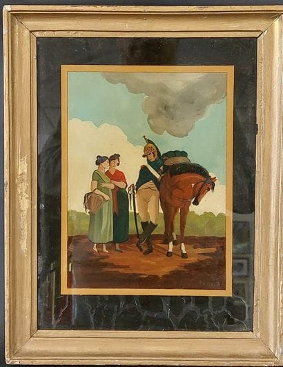 MOUNTED UNDER GLASS

Soldier at Rest

25...
